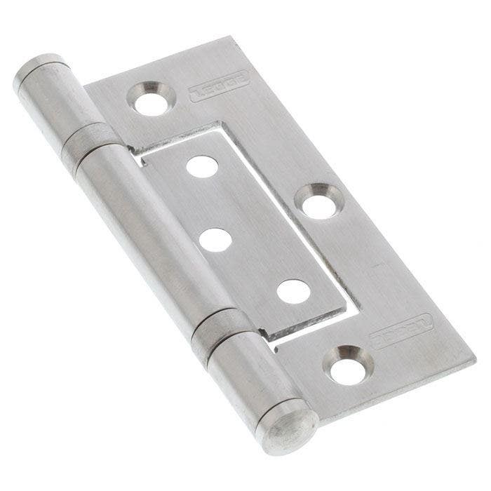 Legge 13225 Ball Bearing Fixed Pin Fast Fix Hinge - Timber Doors T2 - Satin  Satinless Steel - 100x70x2.5mm