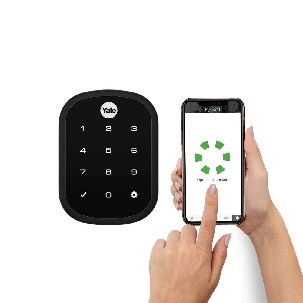Yale Assure SL Smart Deadbolt with Yale Home Matte Black YRD256HKMBK Access Hardware Door Hardware
