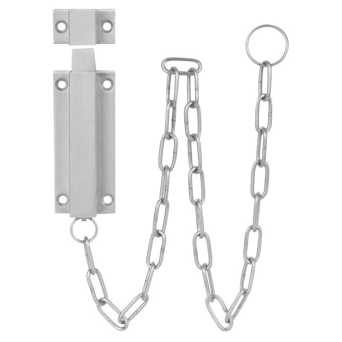 Sabre 1851 Reversible Chain Bolt - Satin Stainless Steel (SAB-CB1851-SSS)