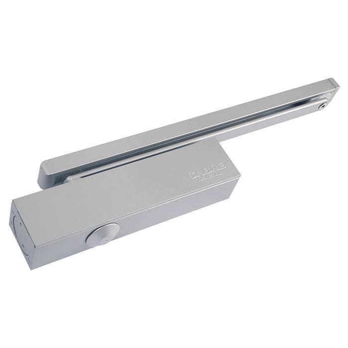 Sabre 515 Cam Action Pull Side Door Closer - Silver (SAB-DCCA515-PULL-SIL)