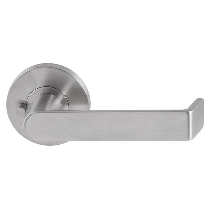 Sabre Lever on 65mm Rose Privacy Set S06 - Satin Stainless Steel (SAB-PS-R65-S06-SSS)