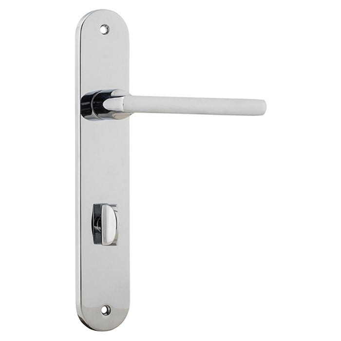 Tradco 11726P85 Baltimore Lever on Oval Backplate Privacy - CP (11726P85)