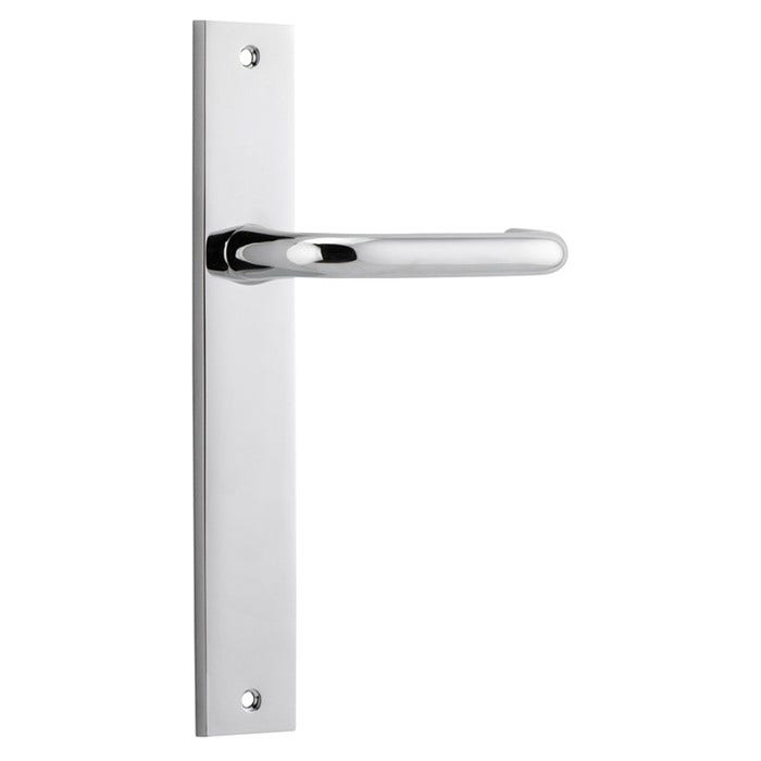 Tradco 11844 Oslo Lever on Rectangular Backplate - CP (11844)