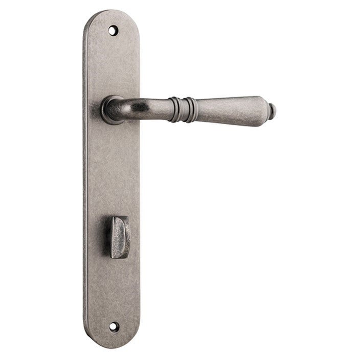 Tradco 13724P85 Sarlat Lever on Oval Backplate Privacy - RN (13724P85)